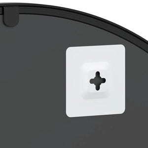 vidaXL Wall Mirror Black 60x110 cm Arched Iron