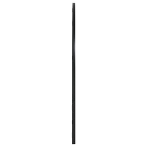 vidaXL Wall Mirror Black 100x70 cm Arched Iron