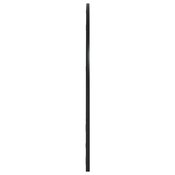 vidaXL Wall Mirror Black 100x70 cm Arched Iron