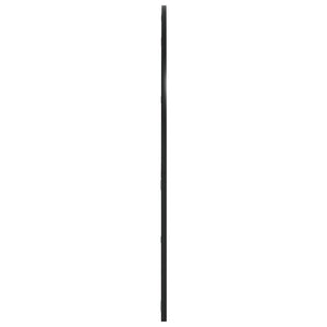 vidaXL Wall Mirror Black 100x90 cm Arched Iron