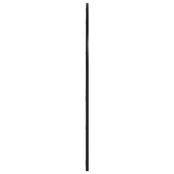 vidaXL Wall Mirror Black 100x90 cm Arched Iron