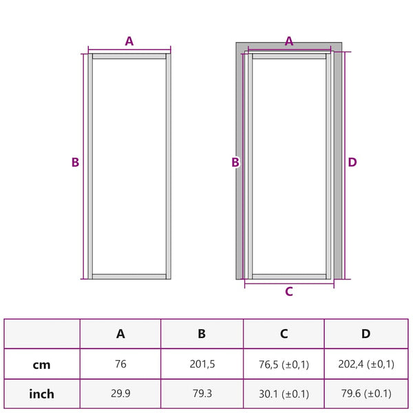 vidaXL Slim Black Indoor Door 76x201.5 cm Tempered Glass and Aluminum