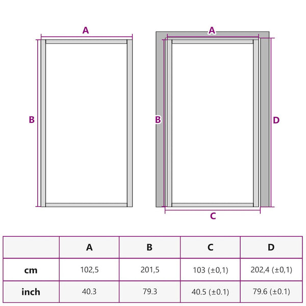 vidaXL Slim Black Indoor Door 102.5x201.5 cm Tempered Glass & Aluminum