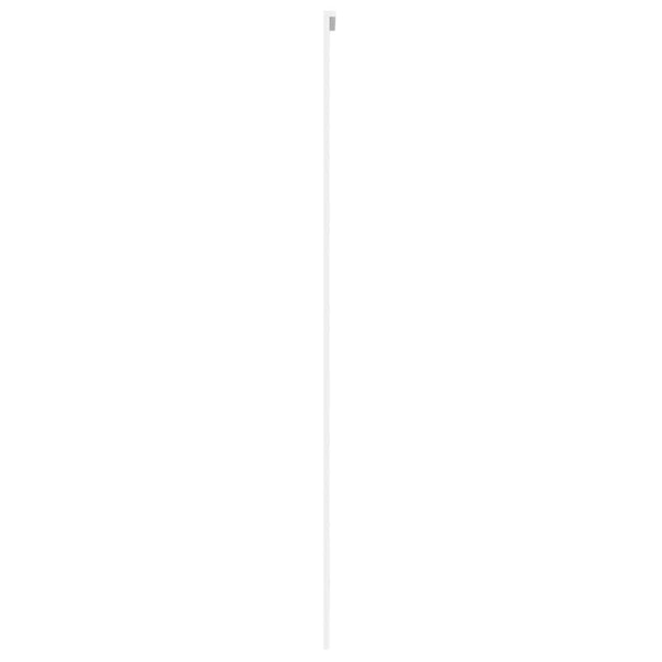vidaXL Sliding Door White 76x205 cm Tempered Glass and Aluminium