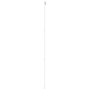 vidaXL Sliding Door White 90x205 cm Tempered Glass and Aluminum
