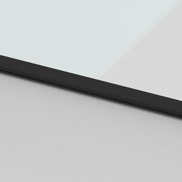vidaXL Sliding Door Black 90x205 cm Tempered Glass and Aluminum