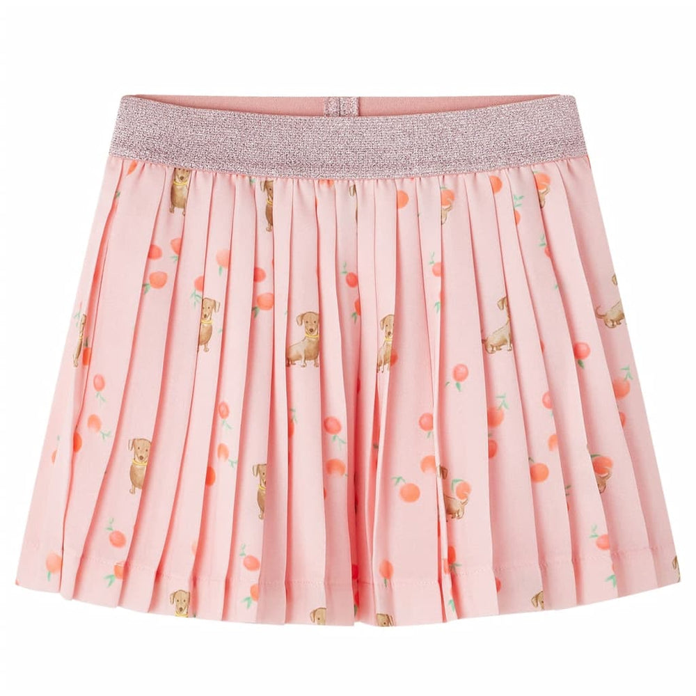 Children's Pleated Skirt Light Orange 104