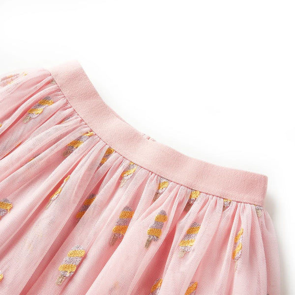 Girls' Tulle Skirt Light Pink 140