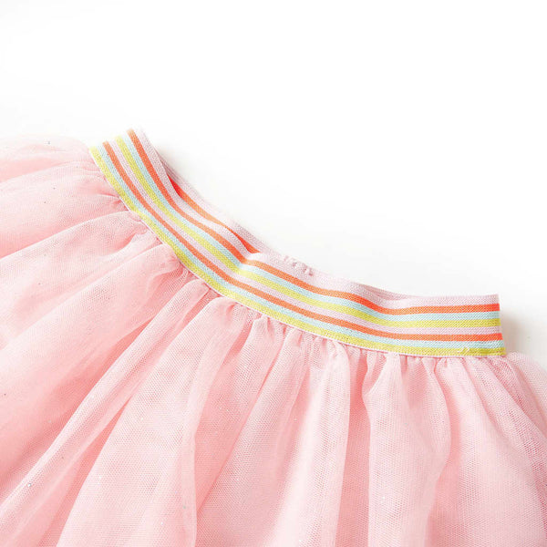 Girls' Skirt with Tulle Light Pink 128