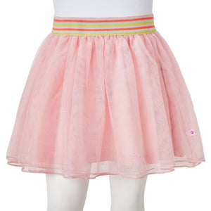Girls' Skirt with Tulle Light Pink 128