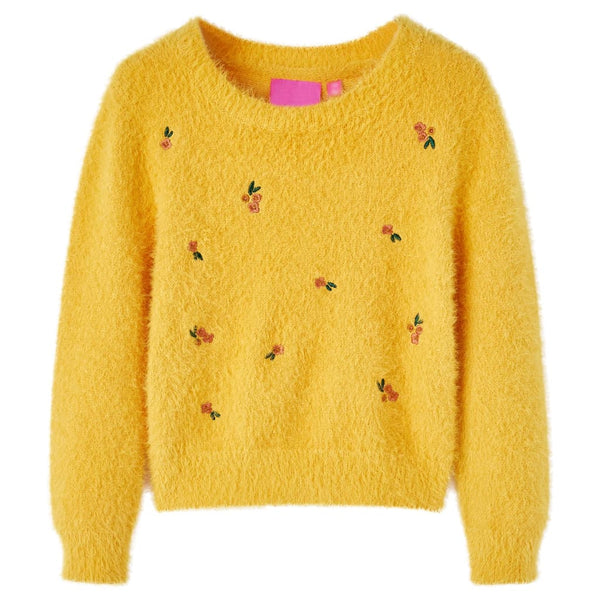 Children's Knitted Pullover Ochre 92