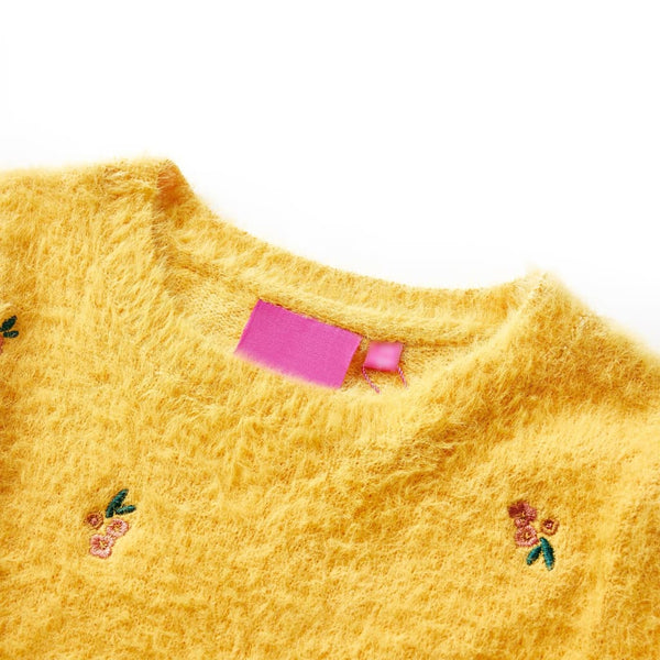 Children's Knitted Pullover Ochre 92