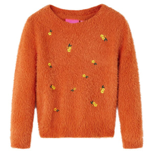 Children's Knitted Jumper Dark Orange 116