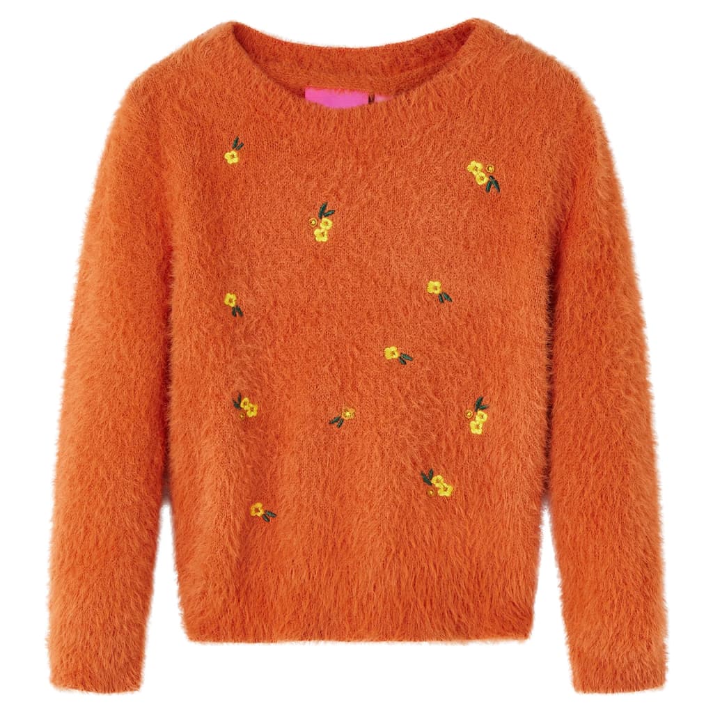 Children's Knitted Jumper Dark Orange 116