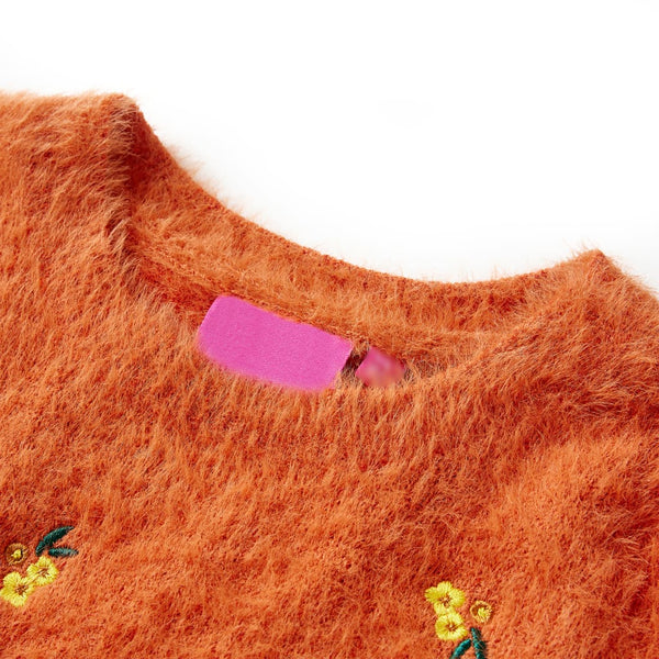Children's Knitted Jumper Dark Orange 116