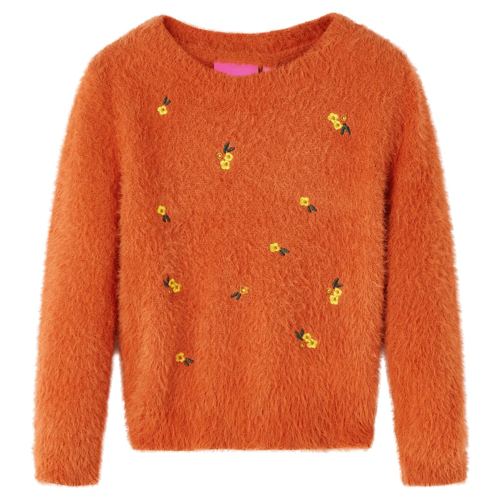 Children's Knitted Jumper Dark Orange 140