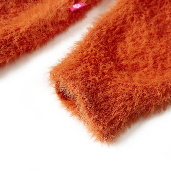 Children's Knitted Jumper Dark Orange 140