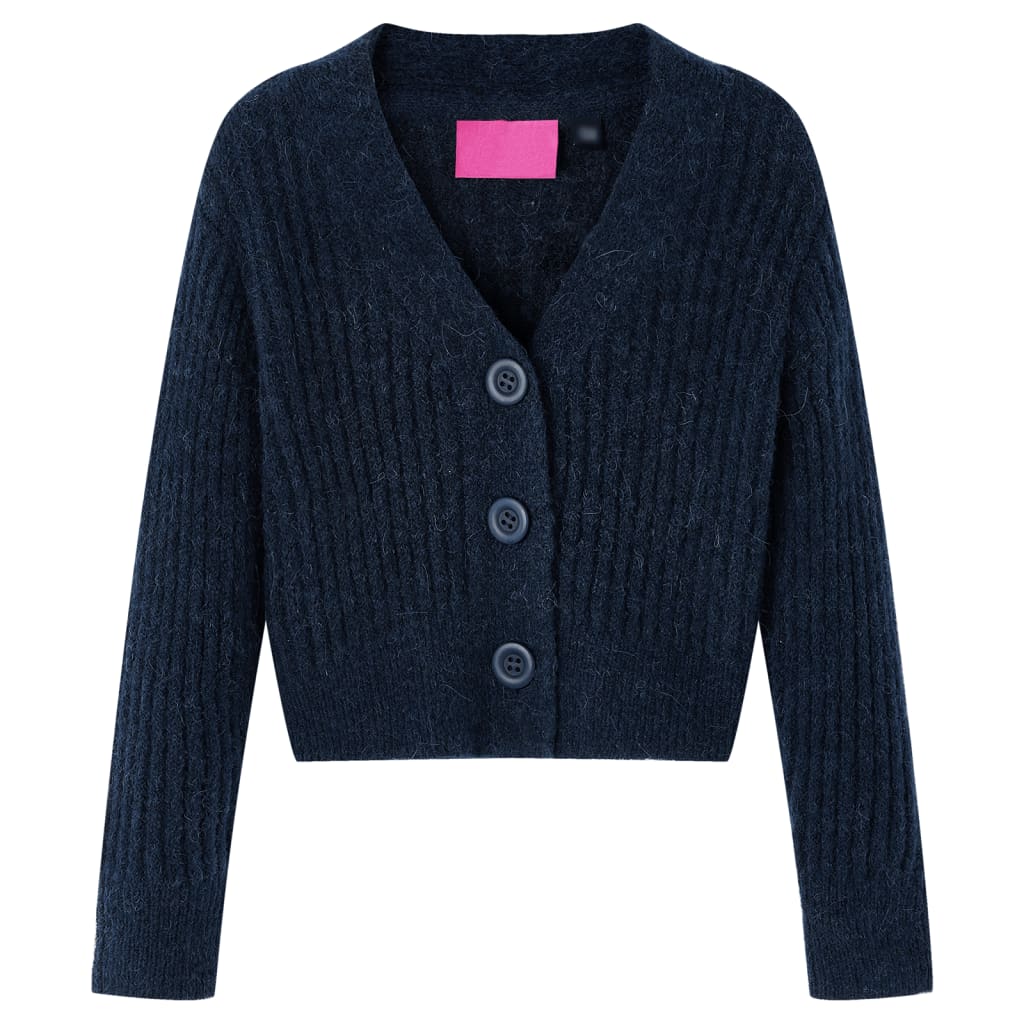 Children's Cardigan Navy Blue 116