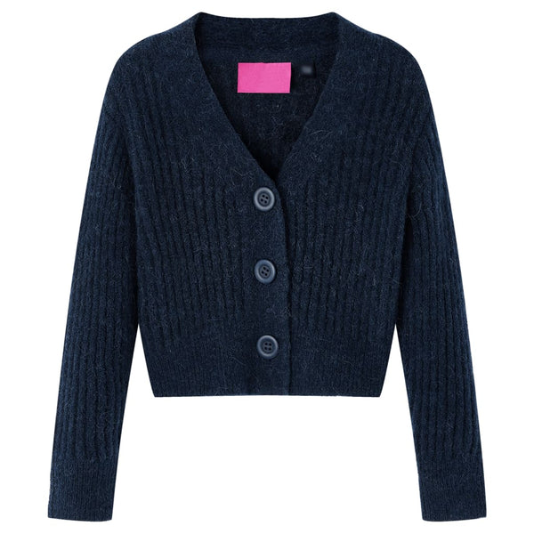 Children's Cardigan Navy Blue 140