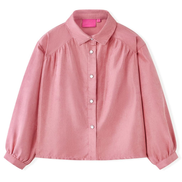 Children's Blouse with Puff Sleeves Old Pink 140