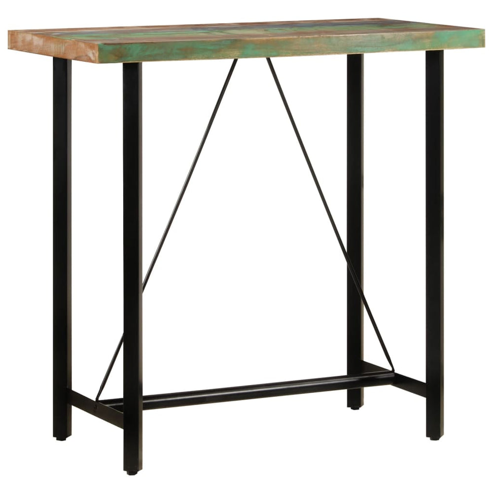 Bartisch Altholz Massiv und Eisen 110x55 cm