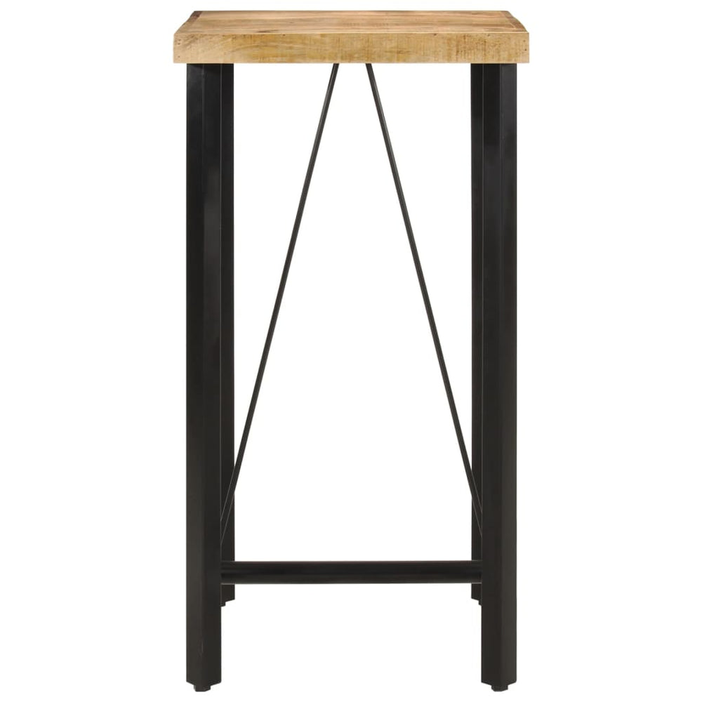 Bartisch Mango Massivholz & Eisen 55x55 cm