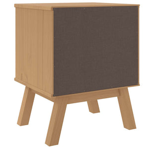 vidaXL Bedside Cabinet OLDEN Brown Solid Pine Wood