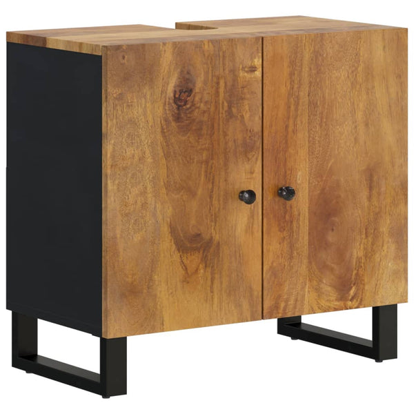 vidaXL 2-Piece Bathroom Furniture Set Solid Mango Wood