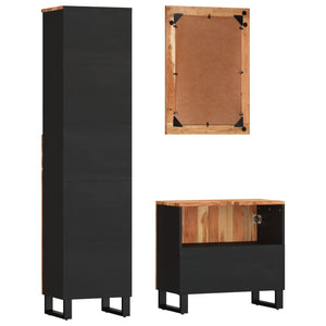 vidaXL 3-Piece Bathroom Furniture Set Solid Acacia Wood