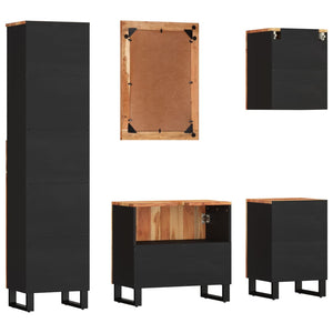 vidaXL 5-Piece Acacia Solid Wood Bathroom Furniture Set