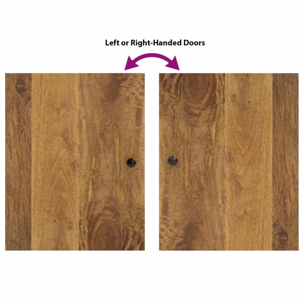 vidaXL 5-piece Bathroom Cabinet Set Solid Mango Wood