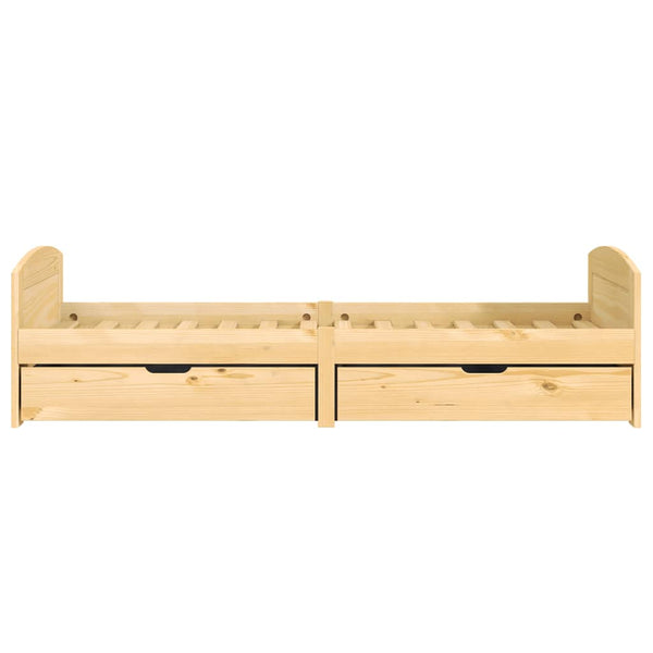vidaXL Day Bed with 2 Drawers IRUN 90x200 cm Solid Pine Wood