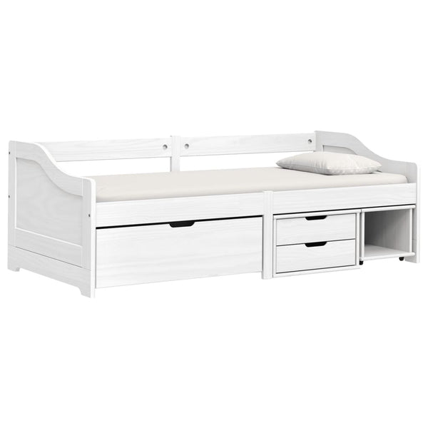 vidaXL Day Bed with 3 Drawers IRUN White 90x200cm Solid Pine Wood