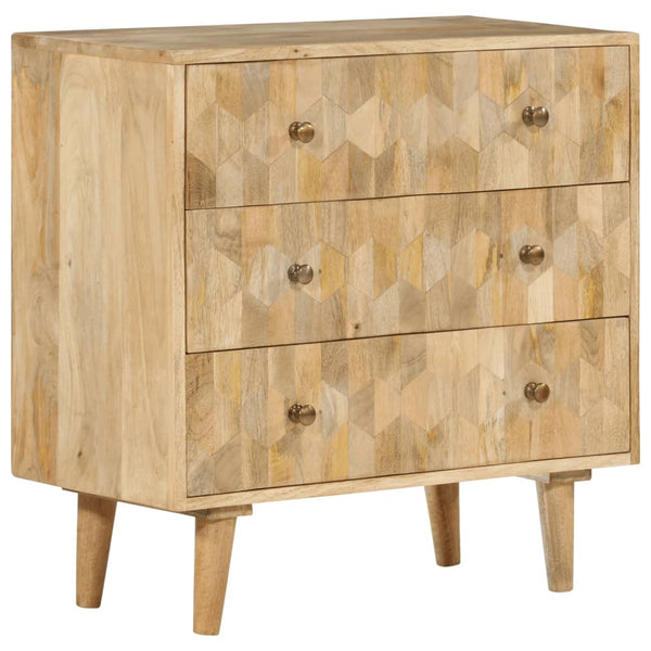 vidaXL Drawer Cabinet 70x35x70 cm Solid Mango Wood