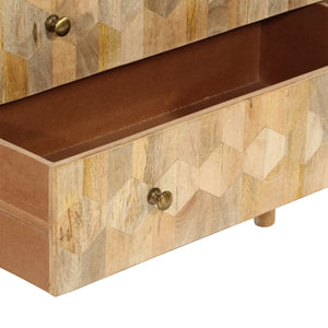 vidaXL Drawer Cabinet 70x35x70 cm Solid Mango Wood