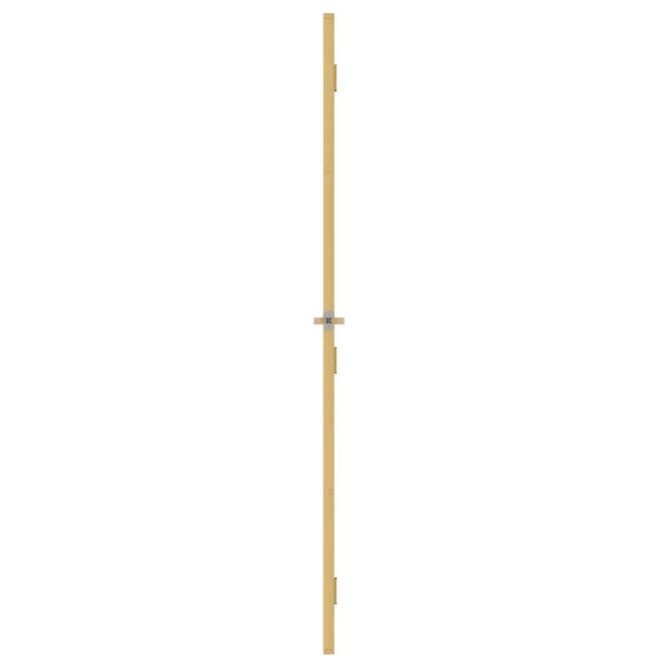 vidaXL Slim Interior Door Golden 76x201.5 cm Tempered Glass and Aluminum