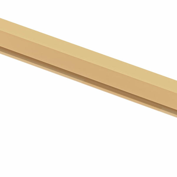 vidaXL Slim Interior Door Golden 76x201.5 cm Tempered Glass and Aluminum