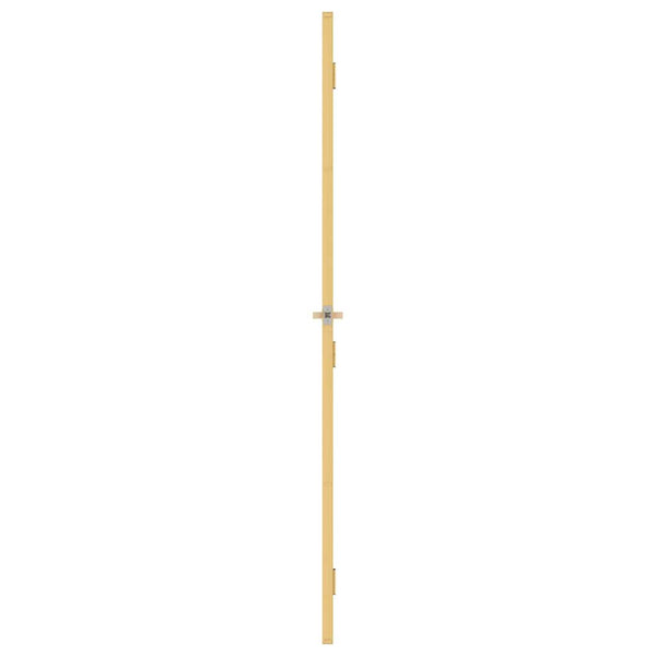 vidaXL Slim Interior Door Golden 76x201.5 cm Tempered Glass and Aluminum