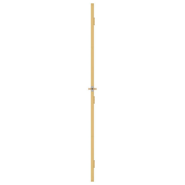 vidaXL Slim Interior Door Golden 76x201.5 cm Tempered Glass and Aluminum