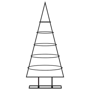Metall Weihnachtsbaum Schwarz 90cm