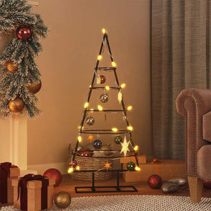 Metall Weihnachtsbaum Schwarz 90cm