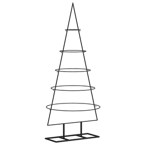 Schwarzer Metall Weihnachtsbaum 125 cm