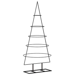 Schwarzer Metall Weihnachtsbaum 125 cm