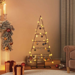 Schwarzer Metall Weihnachtsbaum 125 cm