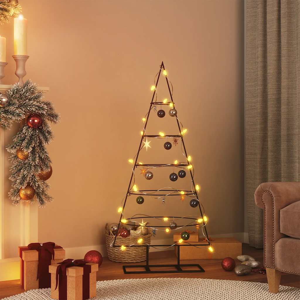 Schwarzer Metall Weihnachtsbaum 125 cm