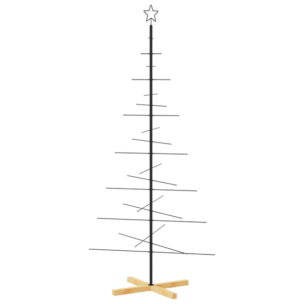 Metall Weihnachtsbaum Schwarz 180cm