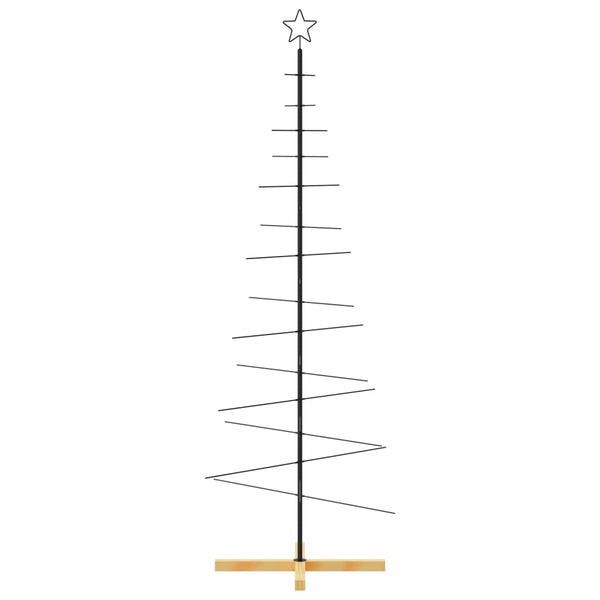 Metall Weihnachtsbaum Schwarz 180cm