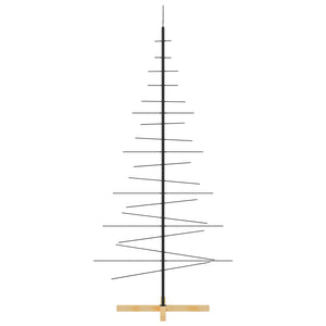Metall Weihnachtsbaum Schwarz 180cm