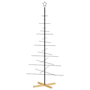 Metall Weihnachtsbaum Schwarz 180cm