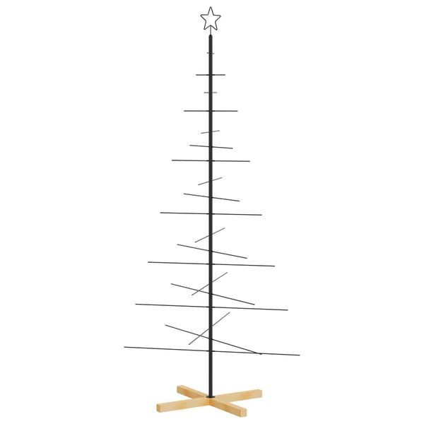 Metall Weihnachtsbaum Schwarz 180cm